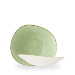 Churchill Stonecast Sage Green 25cm Opal-Schüssel auf weißem Hintergrund