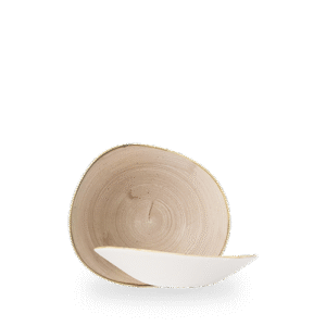 Churchill Stonecast Truffle 20cm Opal-Schüssel auf weißem Hintergrund