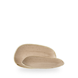Churchill Stonecast Truffle 22 x 13cm Opal-Platte auf weißem Hintergrund