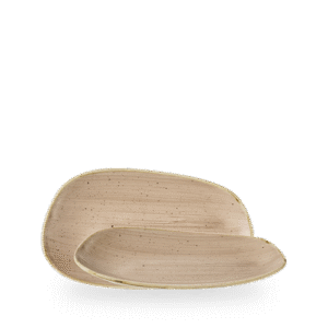 Churchill Stonecast Truffle 26 x 15cm Opal-Platte auf weißem Hintergrund