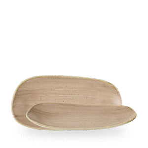 Churchill Stonecast Truffle 30 x 15cm Opal-Platte auf weißem Hintergrund