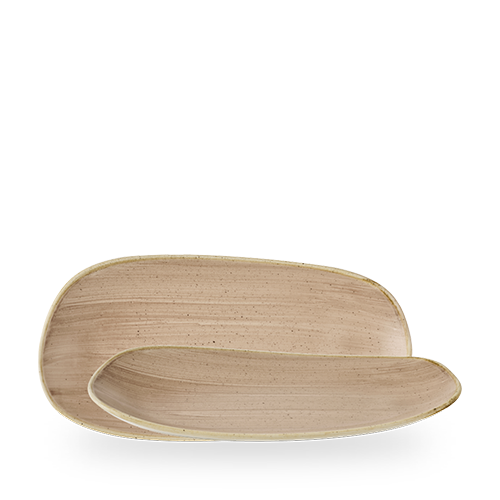 Churchill Stonecast Truffle 30 x 15cm Opal-Platte auf weißem Hintergrund