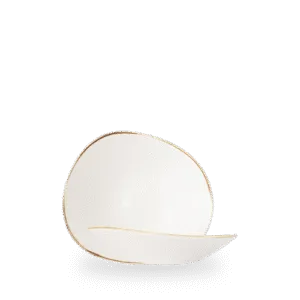 Churchill Stonecast Barley White 20cm Opal-Schüssel auf weißem Hintergrund