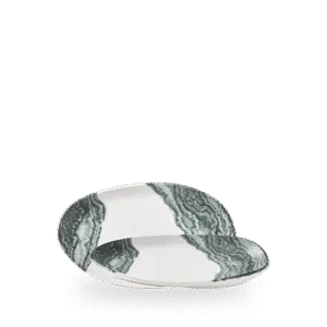 Churchill Inked Tide Black 22 x 13cm Natürliche Bio-Platte auf weißem Hintergrund