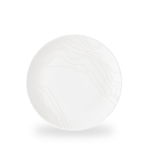 Churchill Inked Tide White 26cm Coupe Plate on white background