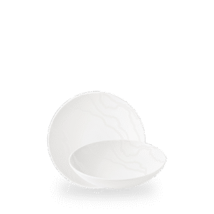 Churchill Inked Tide White 18.2cm Coupe-Schüssel auf weißem Hintergrund