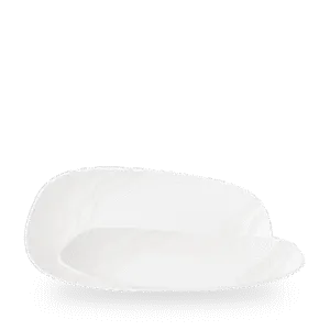 Churchill Inked Tide White 30 x 15cm Opal Platter on white background