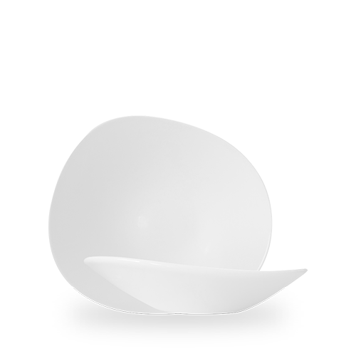 Churchill Opal White 25cm Opal Bowl on white background