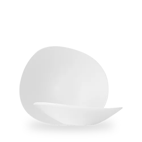 Churchill Opal White 25cm Opal Bowl on white background