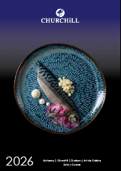 Churchill combined brochure front cover - overhead plate shot