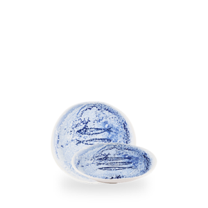 Churchill Blue Inked Fresco 16.5cm Natural Plate on white background