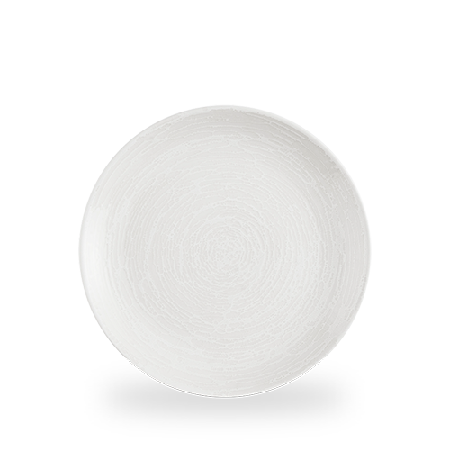 Churchill Ice White Inked Elements 26cm Plate on white background