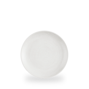 Churchill Ice White Inked Elements 21.7cm Plate on white background