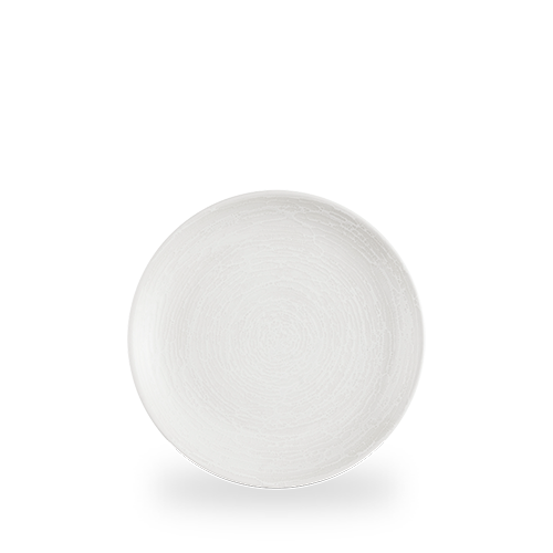 Churchill Ice White Inked Elements 21.7cm Plate on white background