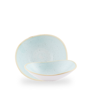 Churchill Duck Egg Blue Stonecast 23cm Opal Bowl on white background