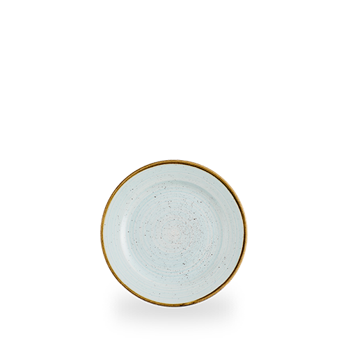 Churchill Duck Egg Blue Stonecast 17cm Rimmed Plate on white background