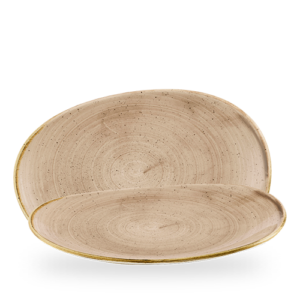 Churchill Truffle Stonecast 34.5x23.5cm Platter on white background