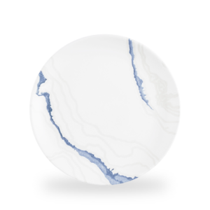 Churchill Blue Inked Tide Accents 28.8cm Plate on white background