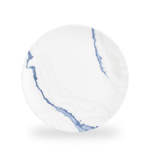 Churchill Blue Inked Tide Accents 28.8cm Plate on white background