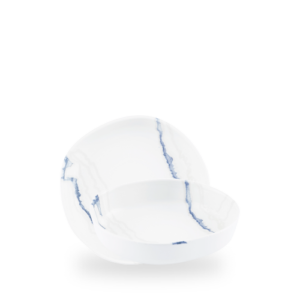 Churchill Blue Inked Tide Accents 20cm Walled Bowl on white background