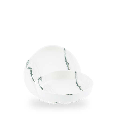 Churchill Green Inked Tide Accents 20cm Walled Bowl on white background