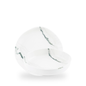 Churchill Green Inked Tide Accents 23cm Walled Bowl on white background