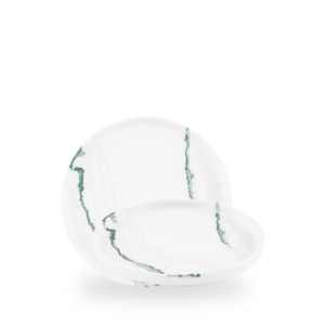 Churchill Green Inked Tide Accents 21cm Walled Plate on white background