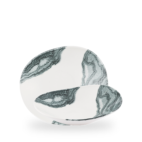 ChurchillBlack Inked Tide 25cm Opal Bowl on white background